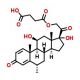 Methylprednisolone hemisuccinate (CAS 2921-57-5) - chemical structure image
