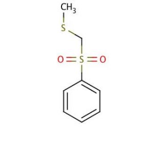 Methylthiomethyl phenyl sulfone (CAS 59431-14-0) - chemical structure image