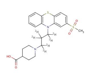 Metopimazine Acid-d6 (CAS 1215326-10-5) - chemical structure image