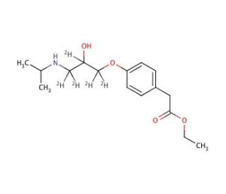 Metoprolol Acid-d5 Ethyl Ester - chemical structure image