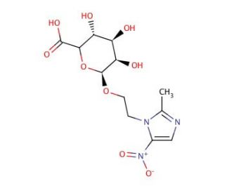 Metronidazole &beta;-D-Glucuronide (CAS 100495-98-5) - chemical structure image