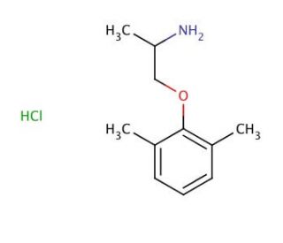 Mexiletine hydrochloride (&ge;99%) (CAS 5370-01-4) - chemical structure image