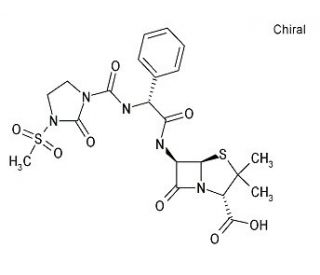 Mezlocillin (CAS 51481-65-3) - chemical structure image