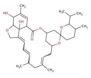 Milbemycin D (CAS 77855-81-3) - chemical structure image