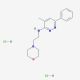 Minaprine dihydrochloride (CAS 25905-77-5) - chemical structure image