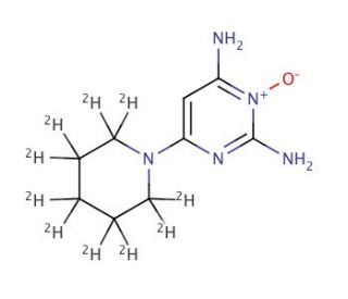 Minoxidil-d10 (CAS 1020718-66-4) - chemical structure image