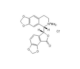 (&minus;)-Bicuculline methochloride (CAS 53552-05-9) - chemical structure image