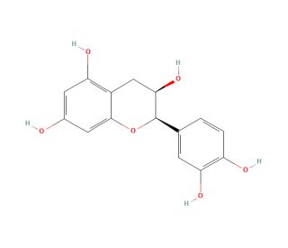 (&minus;)-Epicatechin (CAS 490-46-0) - chemical structure image