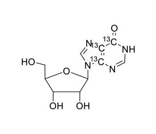 (−)-Inosine-13C3 - chemical structure image