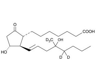 Misoprostol (free acid)-d5 (CAS 1337917-44-8) - chemical structure image