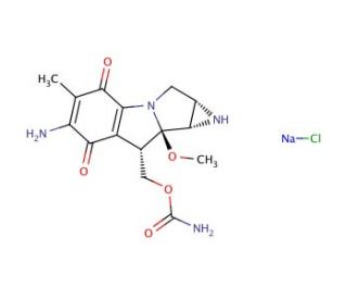 Mitomycin C (4% in NaCl) (CAS 50-07-7/NaCl) - chemical structure image