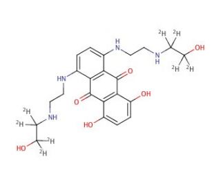 Mitoxantrone-d8 (CAS 1189974-82-0) - chemical structure image