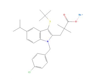 MK-886 sodium salt (CAS 118427-55-7) - chemical structure image