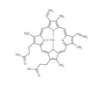 Mn(III) Protoporphyrin IX chloride - chemical structure image