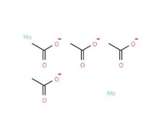 Molybdenum(II) acetate dimer (CAS 14221-06-8) - chemical structure image