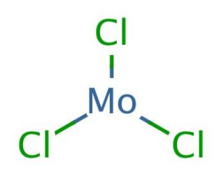 Molybdenum(III) chloride (CAS 13478-18-7) - chemical structure image