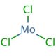 Molybdenum(III) chloride (CAS 13478-18-7) - chemical structure image