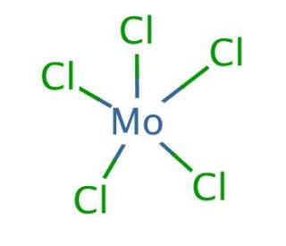 Molybdenum(V) chloride (CAS 10241-05-1) - chemical structure image