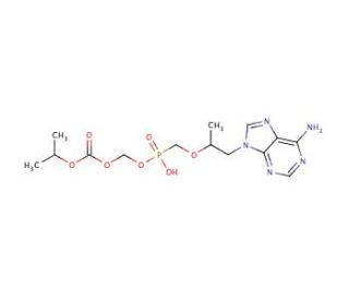Mono-POC tenofovir (CAS 211364-69-1) - chemical structure image