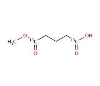 Monomethyl Glutarate-1,5-13C2 - chemical structure image