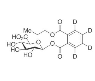 Monopropyl Phthalate-d4 O-&beta;-D-Glucuronide - chemical structure image