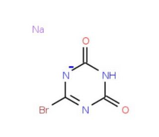 Monosodium Bromoisocyanurate Hydrate (CAS 164918-61-0) - chemical structure image