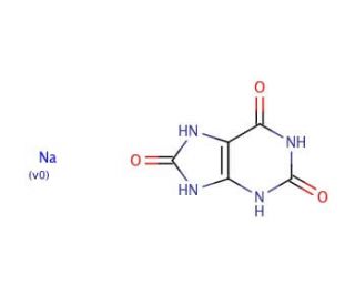 Monosodium urate (crystals) (CAS 1198-77-2) - chemical structure image