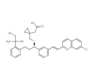 Montelukast 1,2-Diol(Mixture of Diastereomers) (CAS 186352-97-6) - chemical structure image