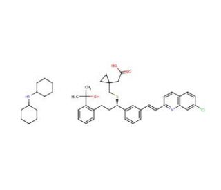 Montelukast Dicyclohexylamine Salt (CAS 577953-88-9) - chemical structure image