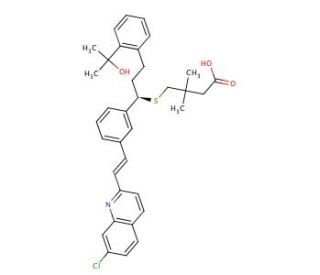Montelukast Gem-dimethylmethylene Analogue (CAS 162489-70-5) - chemical structure image
