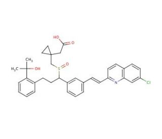 Montelukast Sulfoxide(Mixture of Diastereomers) (CAS 909849-96-3) - chemical structure image