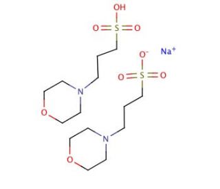 MOPS hemisodium salt (CAS 117961-20-3) - chemical structure image