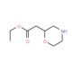 Morpholin-2-yl-acetic acid ethyl ester (CAS 503601-25-0) - chemical structure image