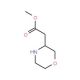 Morpholine-3-acetic acid methyl ester (CAS 885273-89-2) - chemical structure image