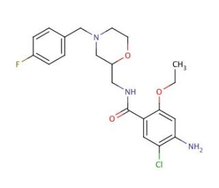 Mosapride (CAS 112885-41-3) - chemical structure image