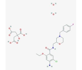 Mosapride citrate dihydrate (CAS 636582-62-2) - chemical structure image
