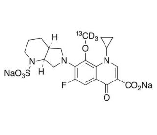 Moxifloxacin-13Cd3 N-Sulfate Disodium Salt (CAS 234080-64-9) - chemical structure image