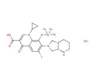 Moxifloxacin hydrochloride-13CD3 - chemical structure image