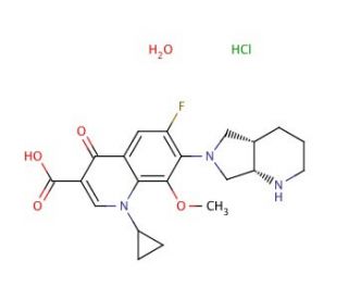 Moxifloxacin, Hydrochloride Monohydrate (CAS 192927-63-2) - chemical structure image