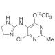 Moxonidine-13C,d3 (CAS 75438-57-2) - chemical structure image