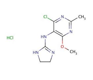 Moxonidine hydrochloride (CAS 75536-04-8) - chemical structure image