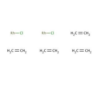 &mu;-Dichlorotetraethylene dirhodium(I) (CAS 12081-16-2) - chemical structure image