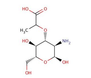 Muramic acid (CAS 1114-41-6) - chemical structure image