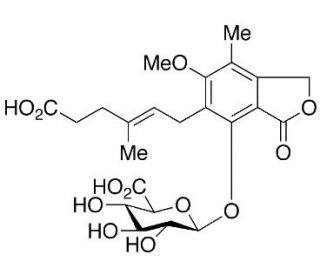 Mycophenolic acid &beta;-D-glucuronide (CAS 31528-44-6) - chemical structure image