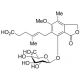 Mycophenolic acid β-D-glucuronide (CAS 31528-44-6) - chemical structure image