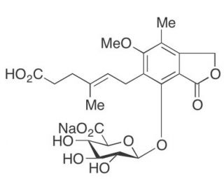Mycophenolic Acid &beta;-D-Glucuronide Sodium Salt - chemical structure image