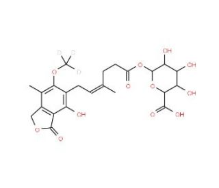 Mycophenolic Acid-d3 Acyl-β-D-glucuronide - chemical structure image