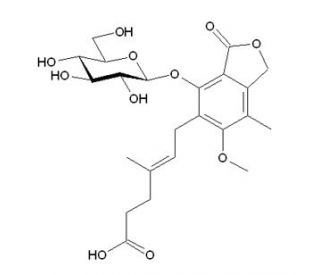 Mycophenolic Acid Phenolic &beta;-D-Glucoside (CAS 55533-52-3) - chemical structure image
