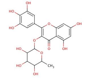 Myricetin 3-Rhamnoside (CAS 17912-87-7) - chemical structure image