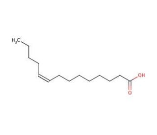 Myristoleic acid (CAS 544-64-9) - chemical structure image
